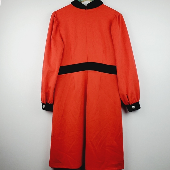 New York & Co Red Retro Shift Dress Size Lg NWT - Picture 4 of 9